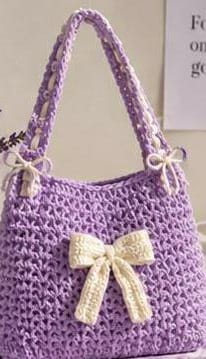 Aurora Bow Knit Tote