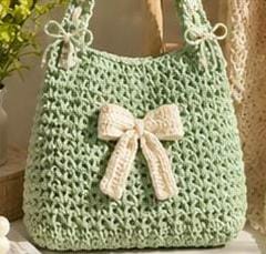 Aurora Bow Knit Tote