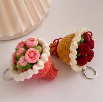 Rose Bouquet Keychain