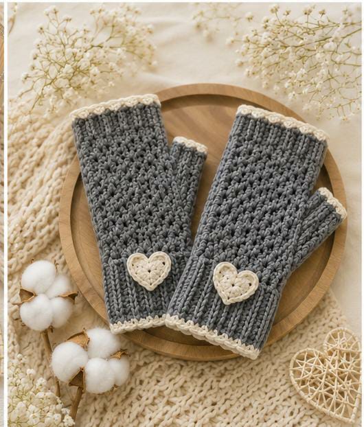 Vintage Heart gloves