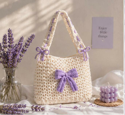 Aurora Bow Knit Tote