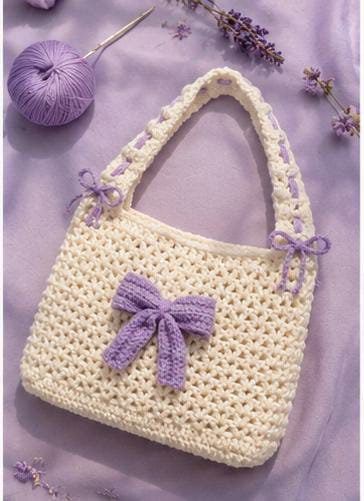 Aurora Bow Knit Tote