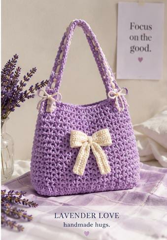 Aurora Bow Knit Tote