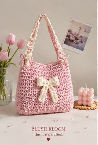 Aurora Bow Knit Tote