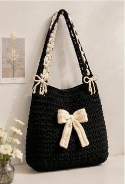 Aurora Bow Knit Tote