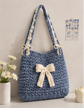 Aurora Bow Knit Tote