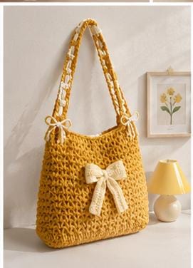 Aurora Bow Knit Tote